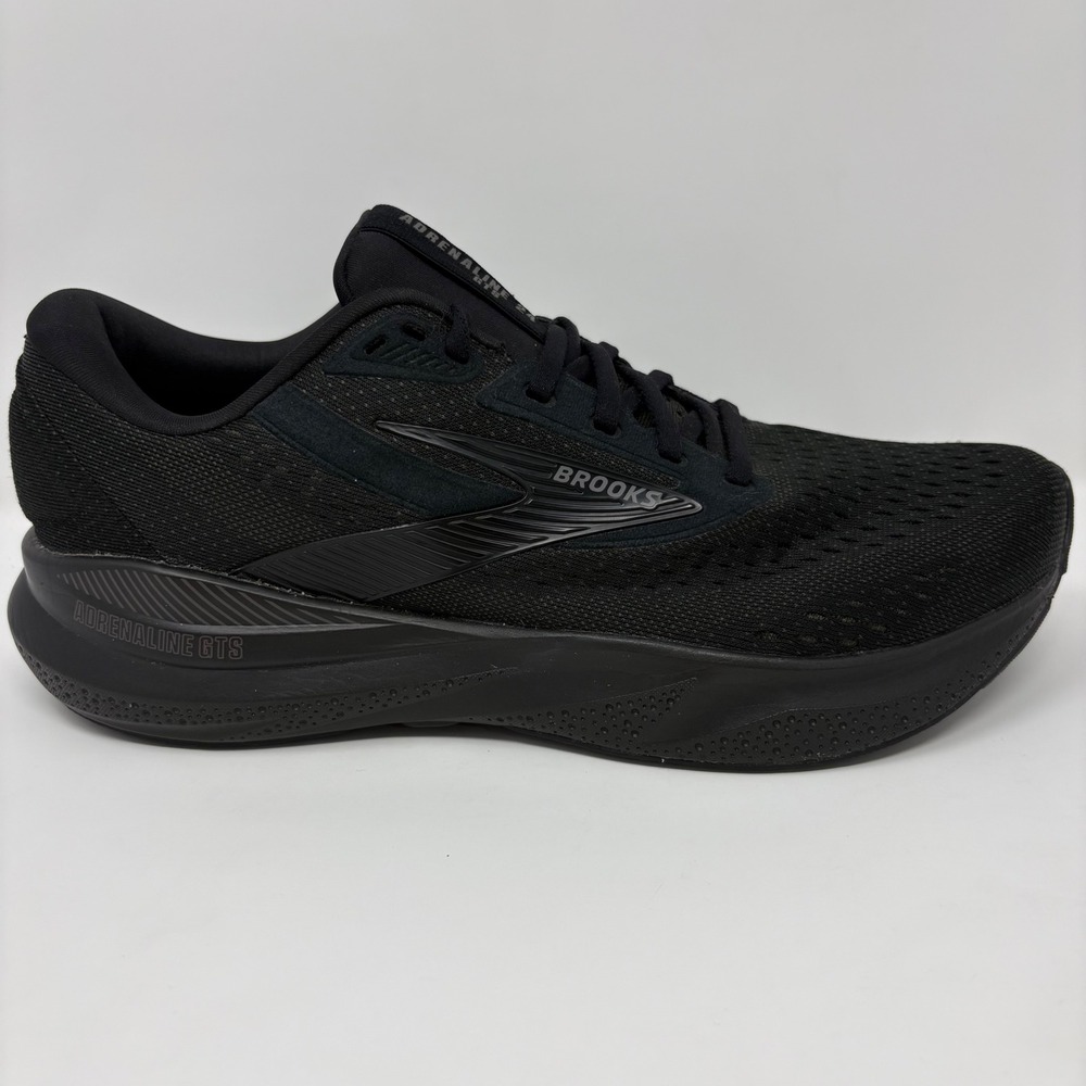 Brooks Adrenaline GTS 24 Mens Size 9 2E Wide Black Running Shoes WORN ONCE